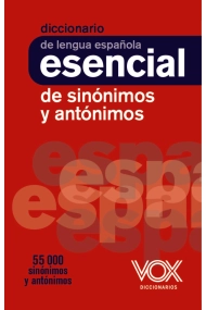 Cubierta de Diccionario esencial de sinónimos y antónimos