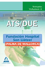 Cubierta de Ats/due de la fundación hospital son llàtzer (palma de mallorca). Temario. Volumen iv