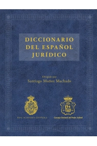 Cubierta de Diccionario del español jurídico