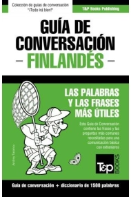 Coberta de Guía de Conversación Español-Finlandés y Diccionario Conciso de 1500 Palabras