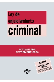 Cubierta de Ley de Enjuiciamiento Criminal