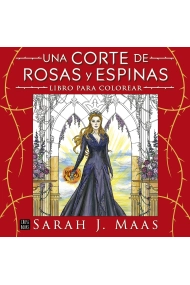 Cubierta de Una corte de rosas y espinas. Libro para colorear