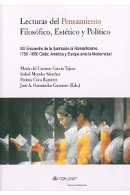 Cubierta de Lecturas del pensamiento filosófico, político y estético.