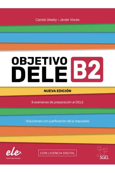 Cubierta de Objetivo DELE B2 Nueva edición con licencia digital