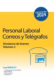 Cubierta de Personal Laboral de Correos y Telégrafos. Simulacros de Examen Volumen 2