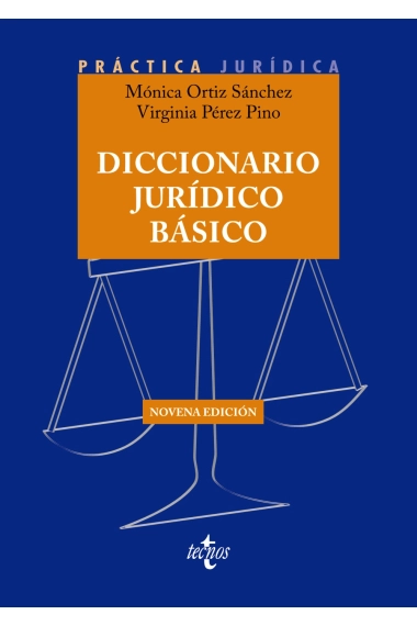Cubierta de Diccionario jurídico básico — Monica Ortiz Sanchez y Virginia Pérez Pino