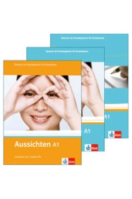 Coberta de Aussichten-Paket A1 (Kursbuch + 2 Audio-CDs, Arbeitsbuch + Audio-CD + DVD, Intensivtrainer)