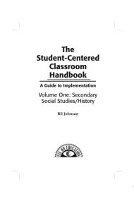 Cubierta de The Student-centered Classroom Handbook: Secondary social studies