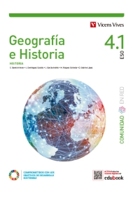 Cubierta de Geografía e Historia 4 (4.1 Historia 4.2 Historia) (Comunidad en Red)