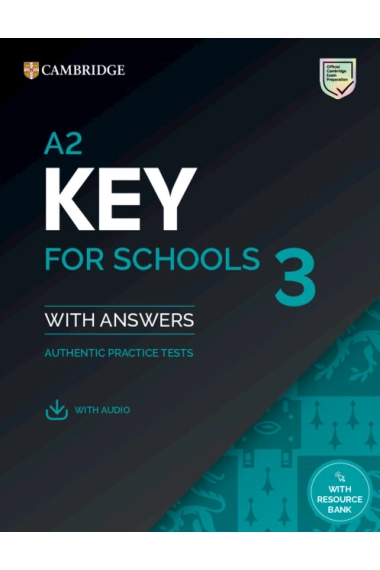 Cover von A2 Key for Schools 3 Student`s Book with Answers with Digital Pack