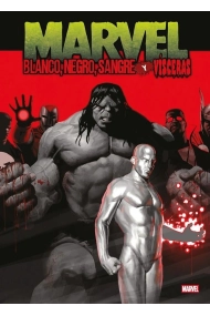 Cubierta de Blanco, negro, sangre y vísceras. Marvel Treasury edition