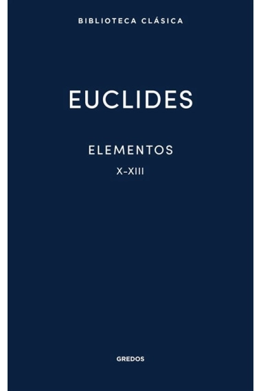 Cover of Elementos X-XIII — Euclides De Alejandria