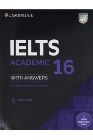 Cover von IELTS 16 Academic (Student's Book with Answers with Audio With Resource Bank) Practice Tests