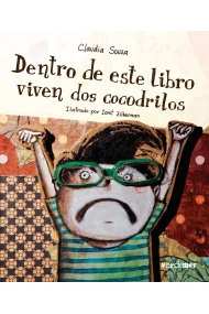 Cubierta de DENTRO DE ESTE LIBRO VIVEN DOS COCODRILOS