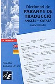 Cover of Diccionari de paranys de traducció anglès-català
